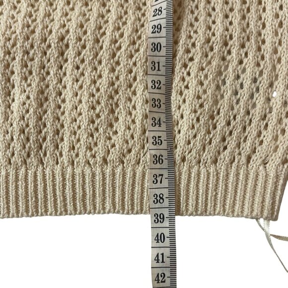 Willow & Wind. Short knitted blouse in beige color size M. Made in China. - Picture 9 of 9